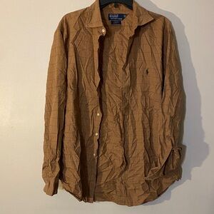 Polo by Ralph Lauren Brown Button-Down Casual Shirt